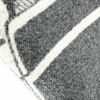 Hermes Large Plaid Jacquard Horse Hose Wool Gray Shoulder Bag — view 9