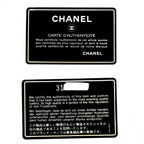 Chanel Shoulder Bag Quilted Chain Pochette Turnlock CC Logo Bag Caviar Leather — view 9