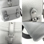 Louis Vuitton Backpack Christopher Slim Leather Black Silver — view 7
