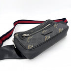 Gucci Waist Bag Taiga Web Stripe Crossbody Small Tiger GG Supreme Canvas — view 3