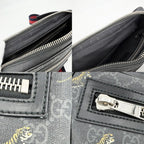 Gucci Waist Bag Taiga Web Stripe Crossbody Small Tiger GG Supreme Canvas — view 6