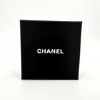 Chanel Earrings CC Logo Clover Rhinestone Silver — view 8