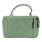 Chanel 2-Way Quilted Vanity Chain Shoulder Bag Mini Pochette Crossbody CC Logo — view 2