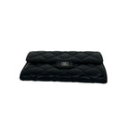 Chanel Quilted CC Logo Lambskin Leather Bifold Wallet Black — view 6