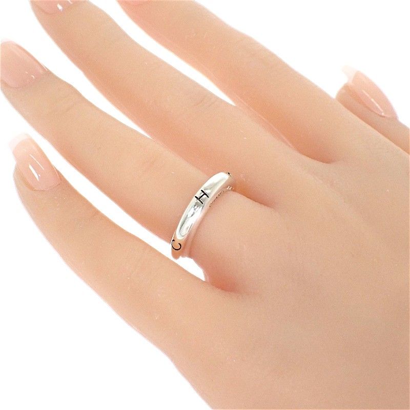 Chanel Logo Ring Wit 925 Sterling Silver