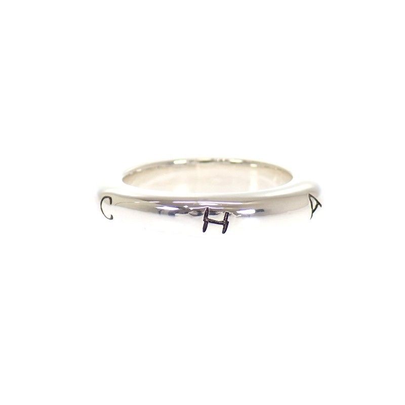 Chanel Logo Ring 925 Sterling Silver Vintage