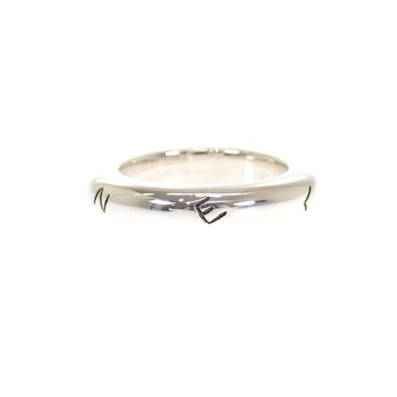 Chanel Logo Ring 925 Sterling Silver Vintage