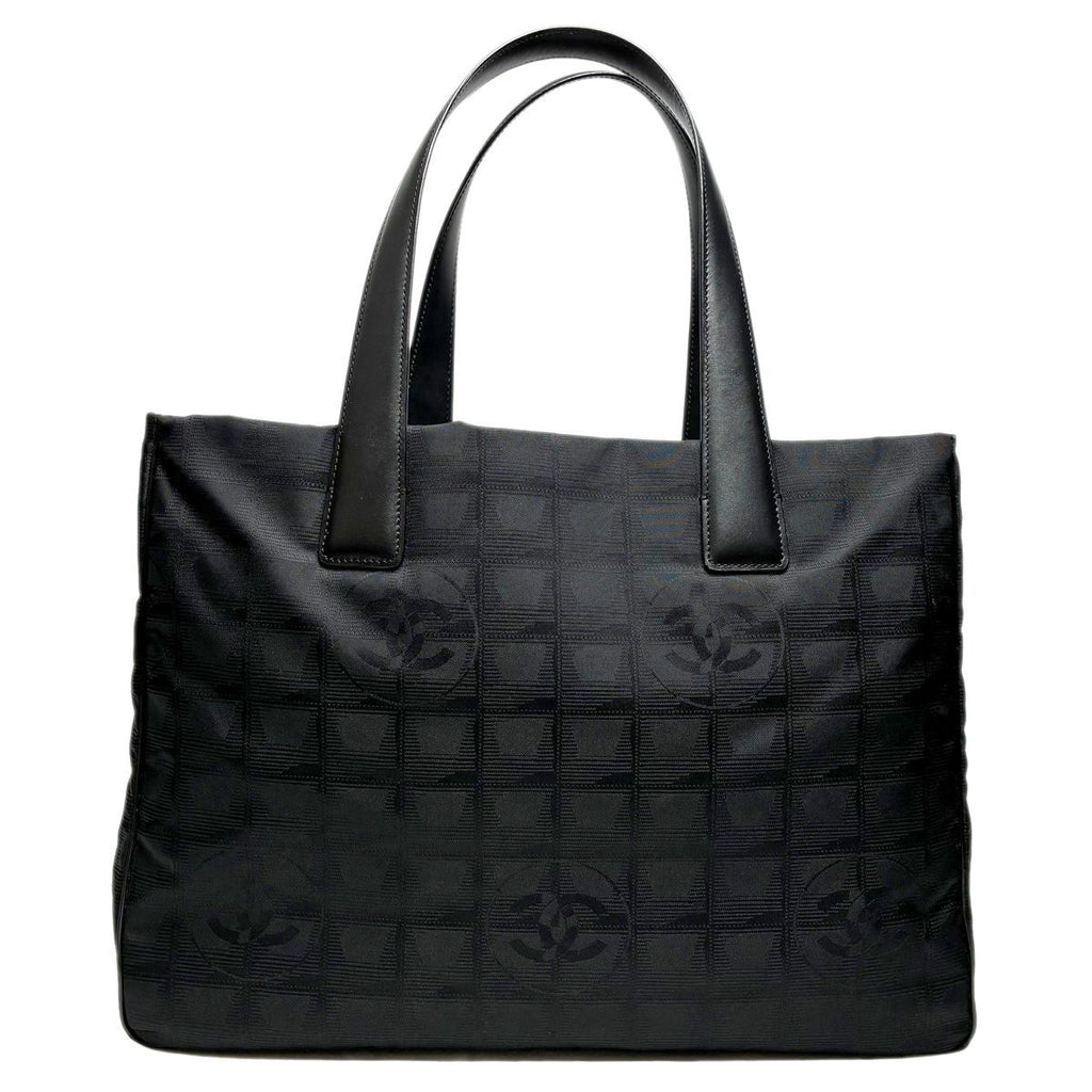 Chanel Tote New Travel Black Nylon Jacquard — view 2