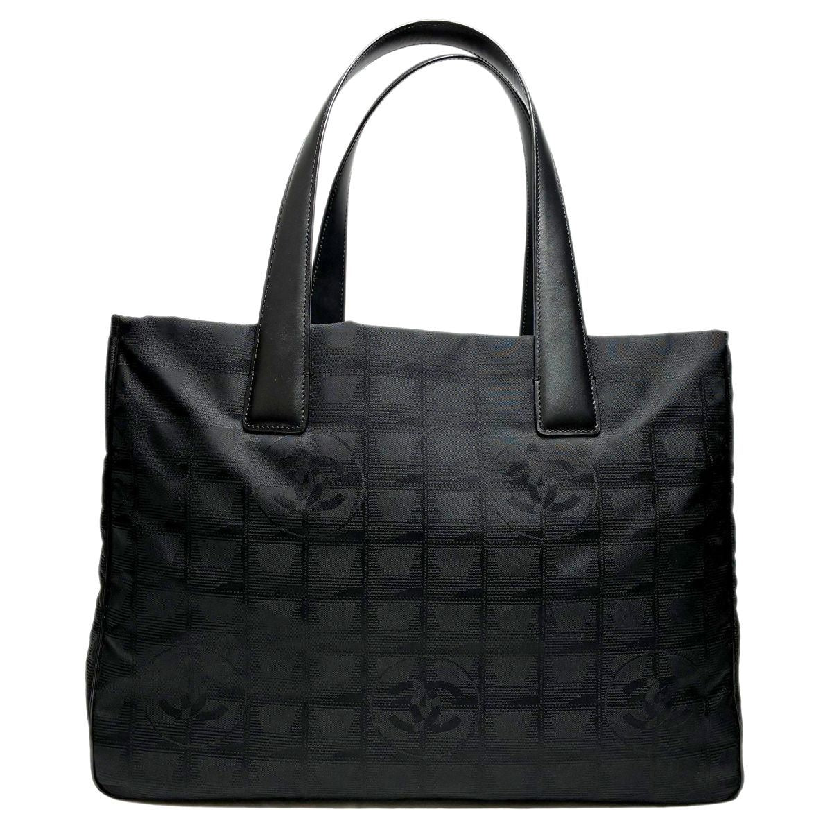 Chanel Tote New Travel Black Nylon Jacquard — view 2