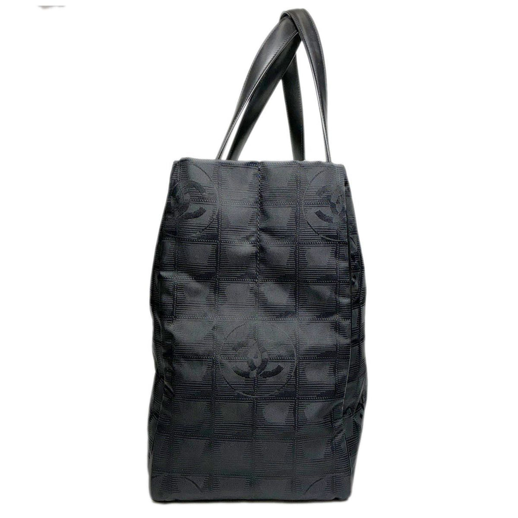 Chanel Tote New Travel Black Nylon Jacquard — view 3