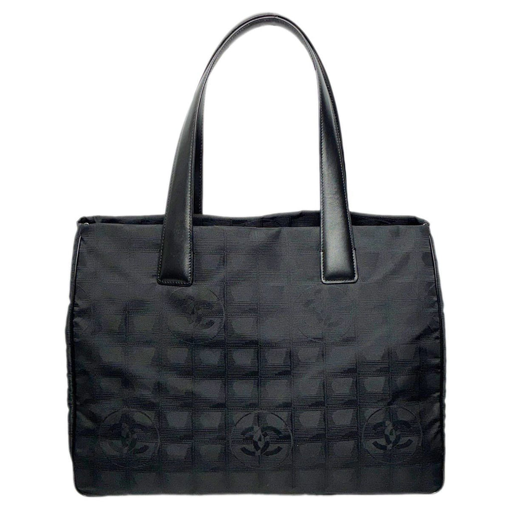 Chanel Tote New Travel Black Nylon Jacquard