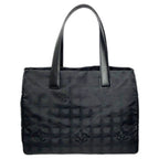 Chanel Tote New Travel Black Nylon Jacquard