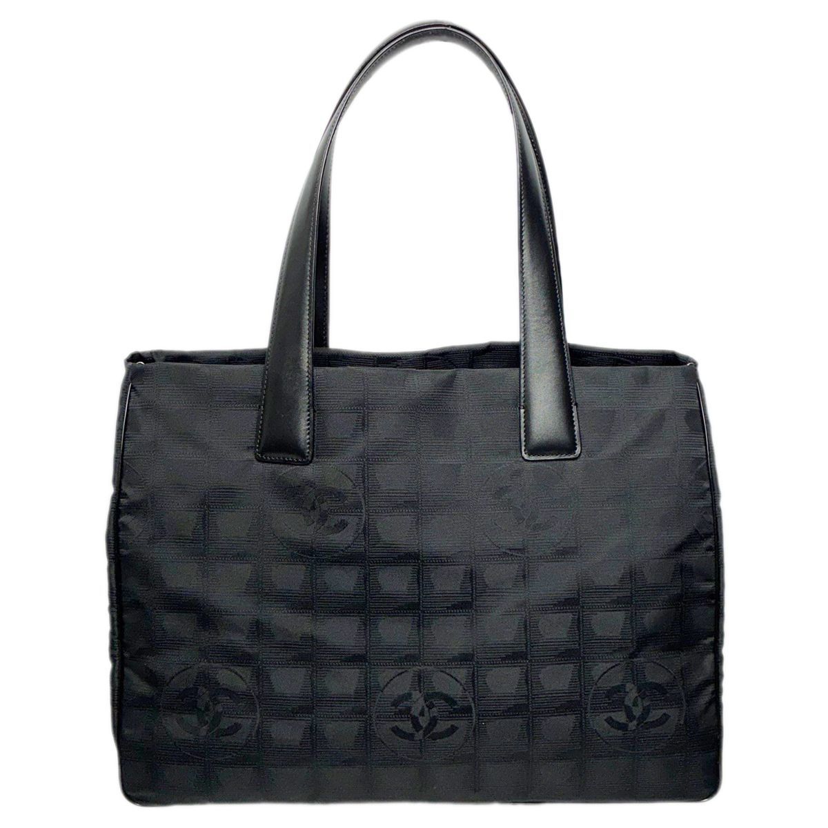 Chanel Tote New Travel Black Nylon Jacquard