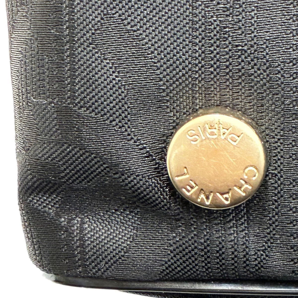 Chanel Tote New Travel Black Nylon Jacquard — view 6