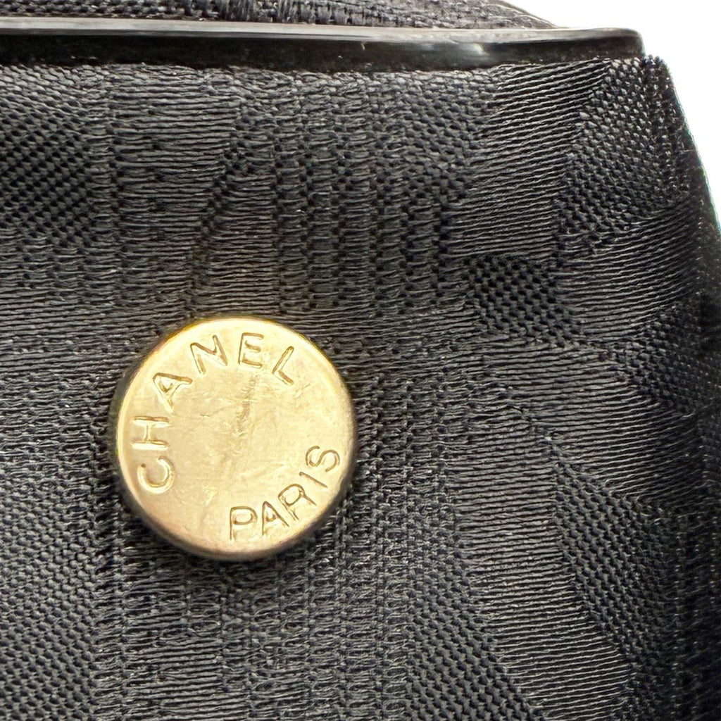 Chanel Tote New Travel Black Nylon Jacquard — view 7