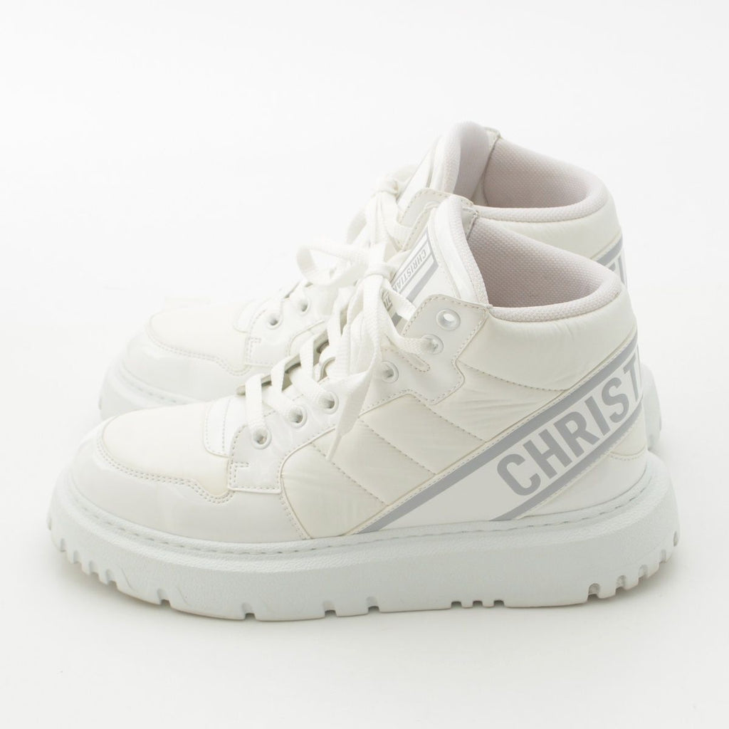 Dior High Cut Sneakers Shoes D-player White — view 3