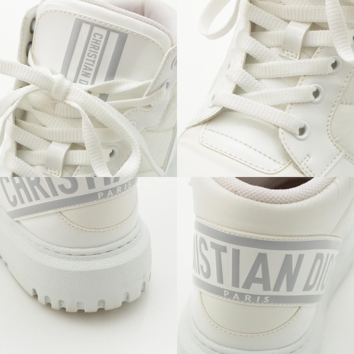Dior High Cut Sneakers Shoes D-player White — view 8
