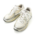 Chanel Mesh CC Logo Sneakers Low Cut Silver White