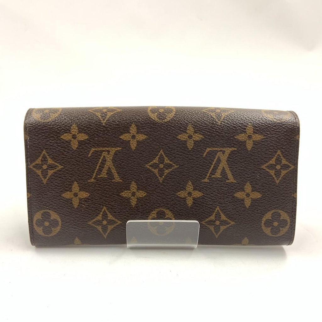 Louis Vuitton Monogram Pochette Porte Monet Cles Bifold Wallet Brown — view 3