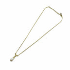Dior Necklace Rhinestone Faux Pearl Gold — view 4