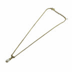 Dior Necklace Rhinestone Faux Pearl Gold — view 3