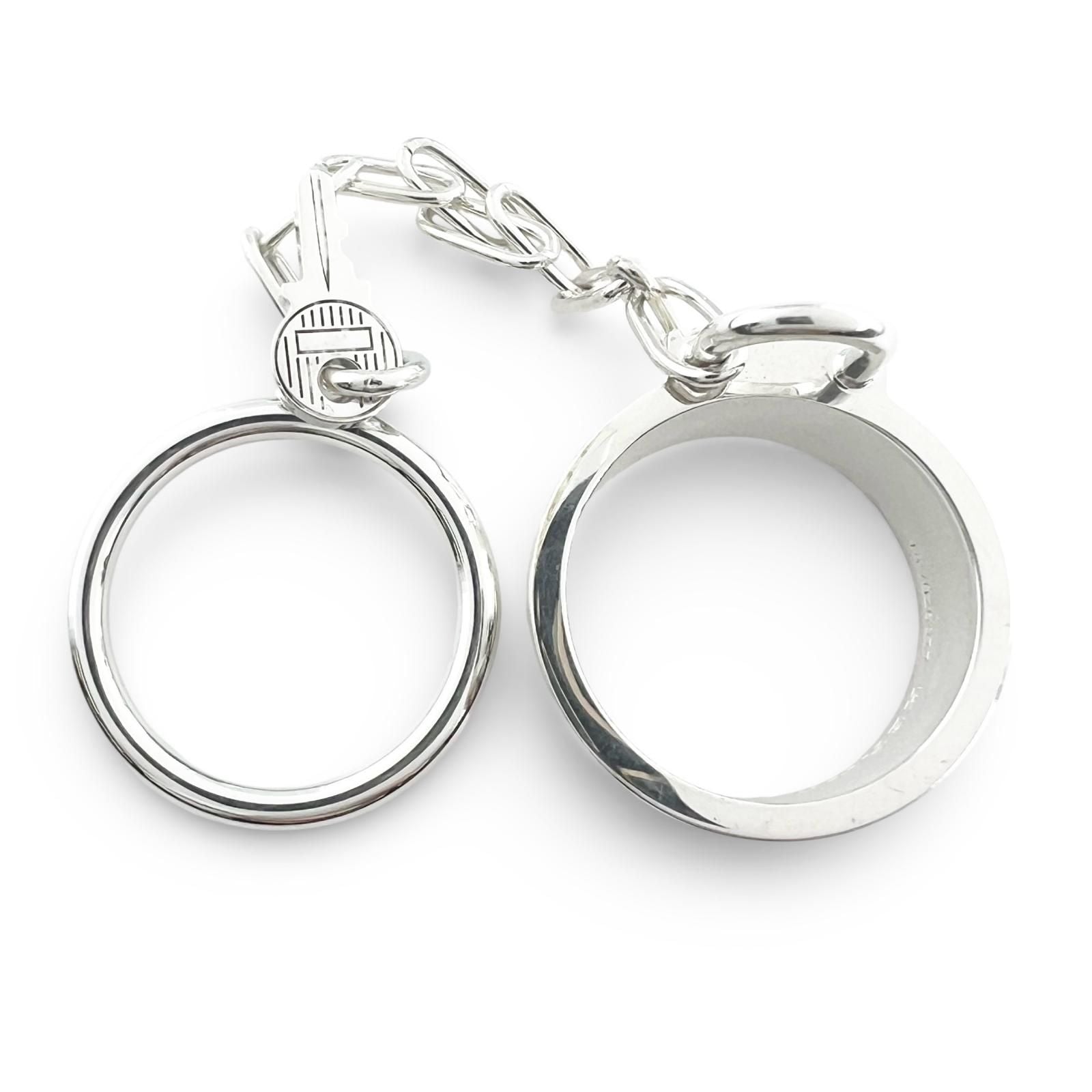 Hermes Alpha Kelly Double Ring Silver 51 To Japanese Rhinoceros