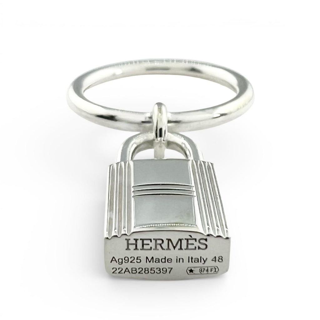 Hermes Amulet Cadena Ring Silver