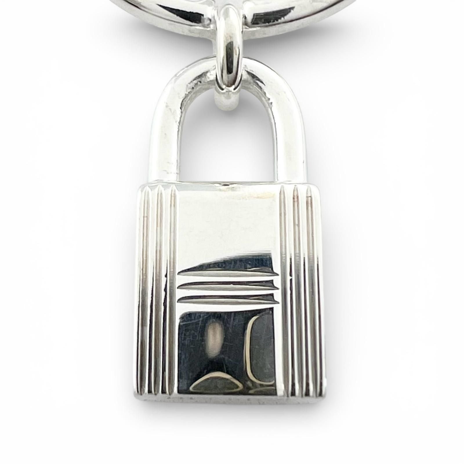 Hermes Amulet Cadena Ring Silver