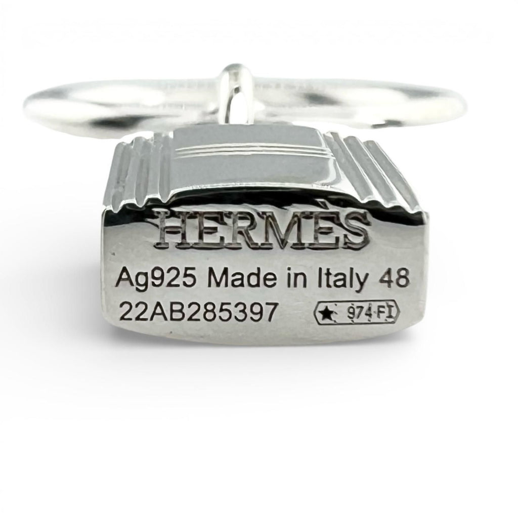 Hermes Amulet Cadena Ring Silver