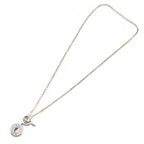 Hermes Amulet Series Exlibris Pendant Necklace 40 cm Silver