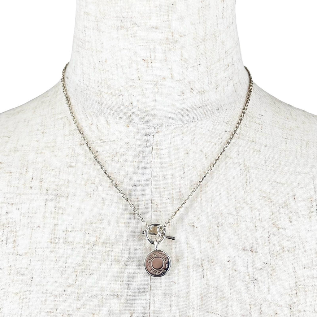 Hermes Amulet Series Exlibris Pendant Necklace 40 cm Silver — view 2