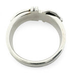 Hermes Vintage Ceinture Ring Silver