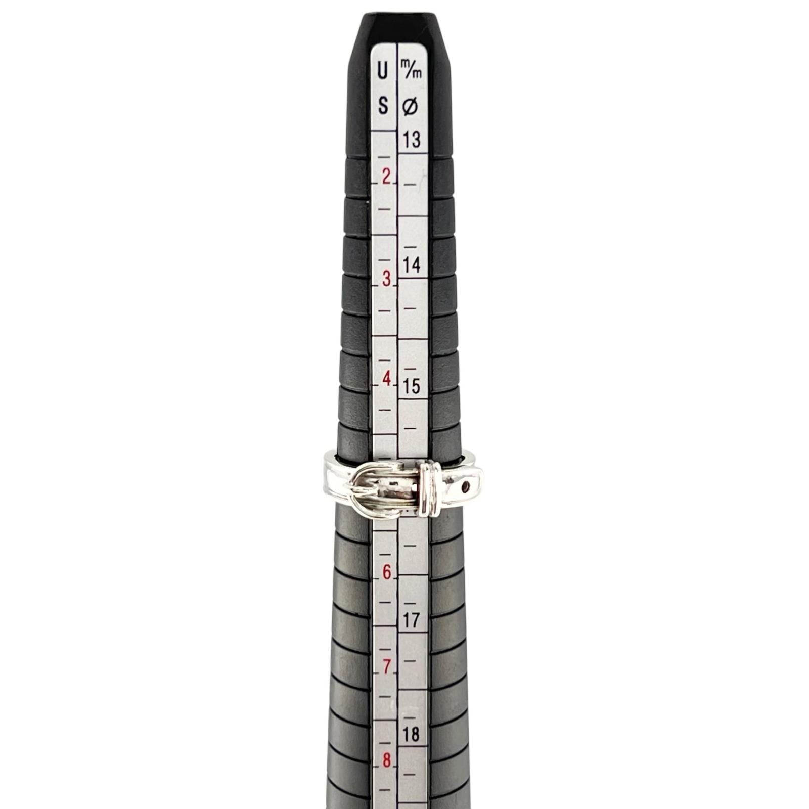 Hermes Vintage Ceinture Ring Silver