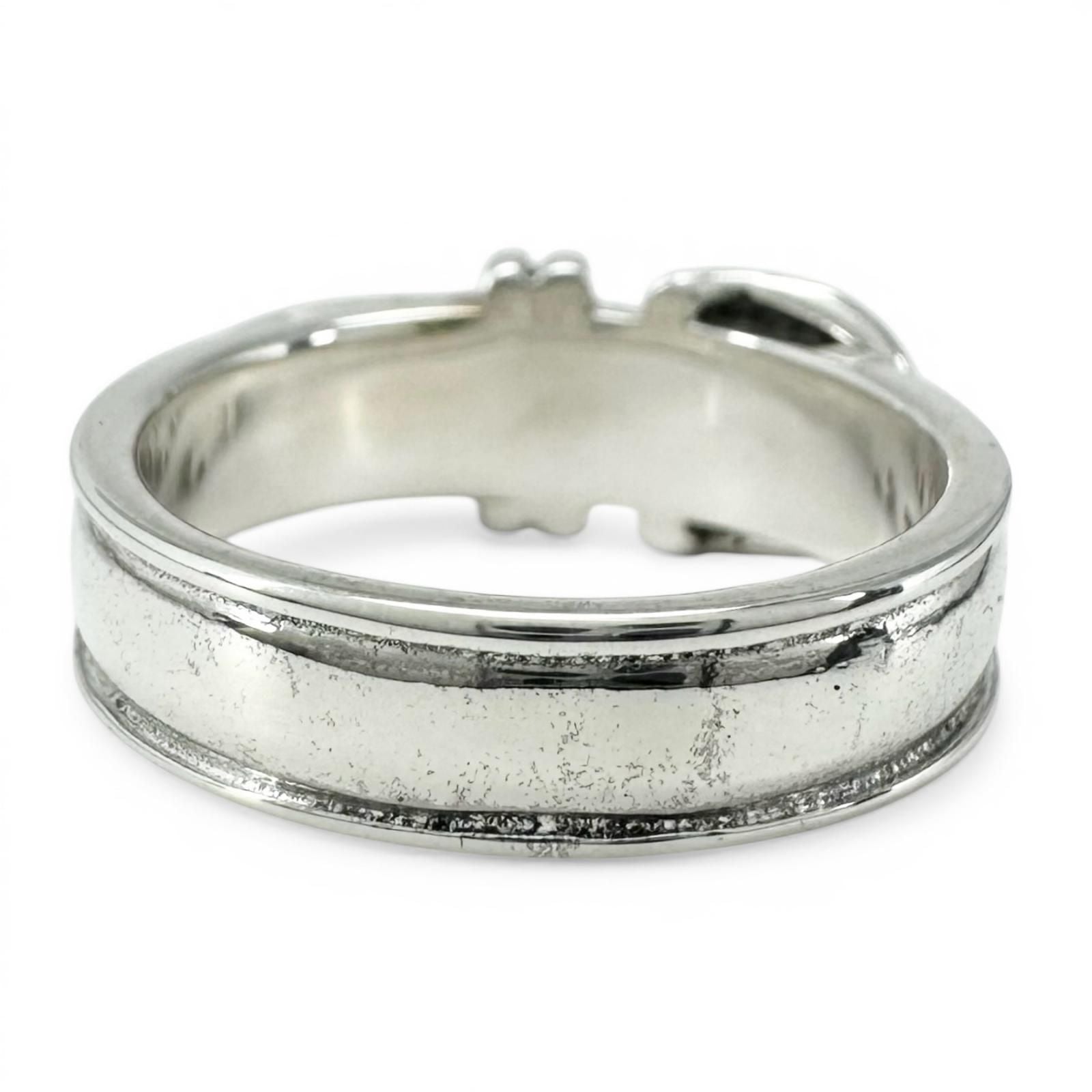 Hermes Vintage Ceinture Ring Silver