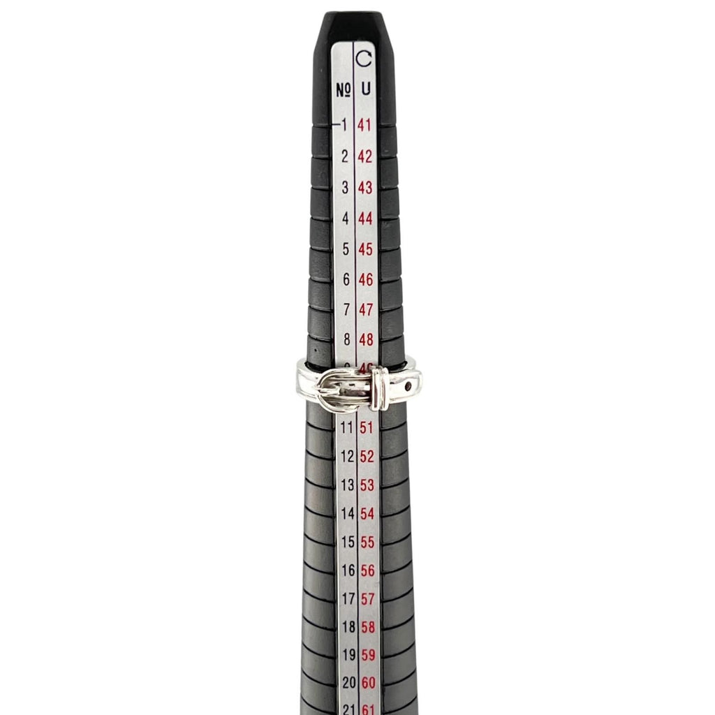 Hermes Vintage Ceinture Ring Silver