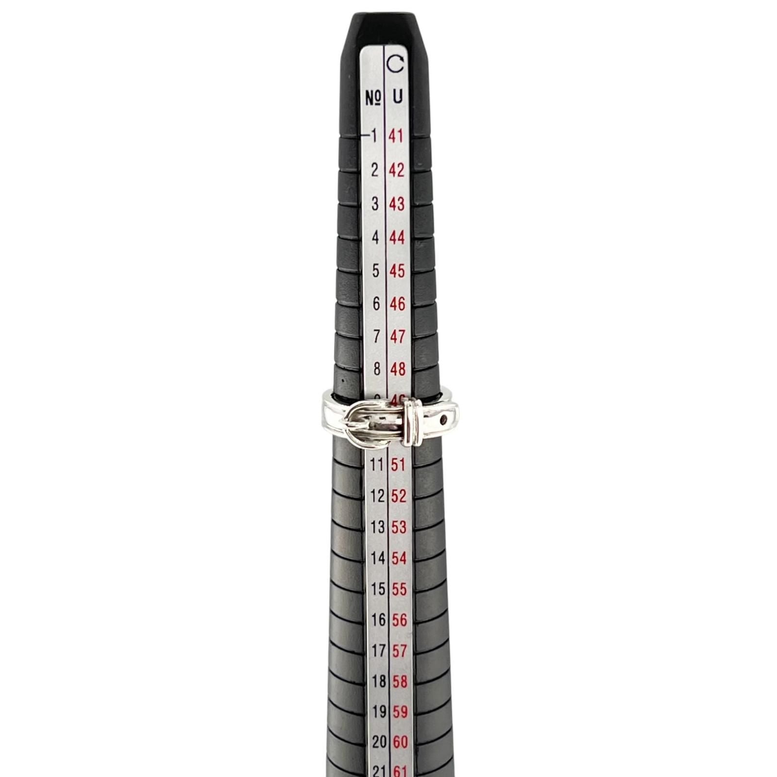 Hermes Vintage Ceinture Ring Silver