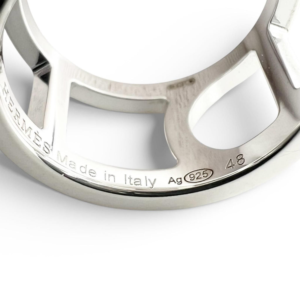 Hermes Chaine D'ancre Ring Silver