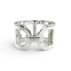 Hermes Chaine D'ancre Ring Silver