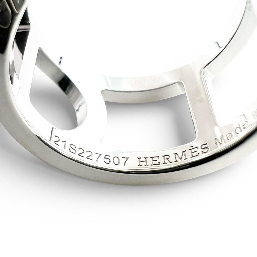 Hermes Chaine D'ancre Ring Silver