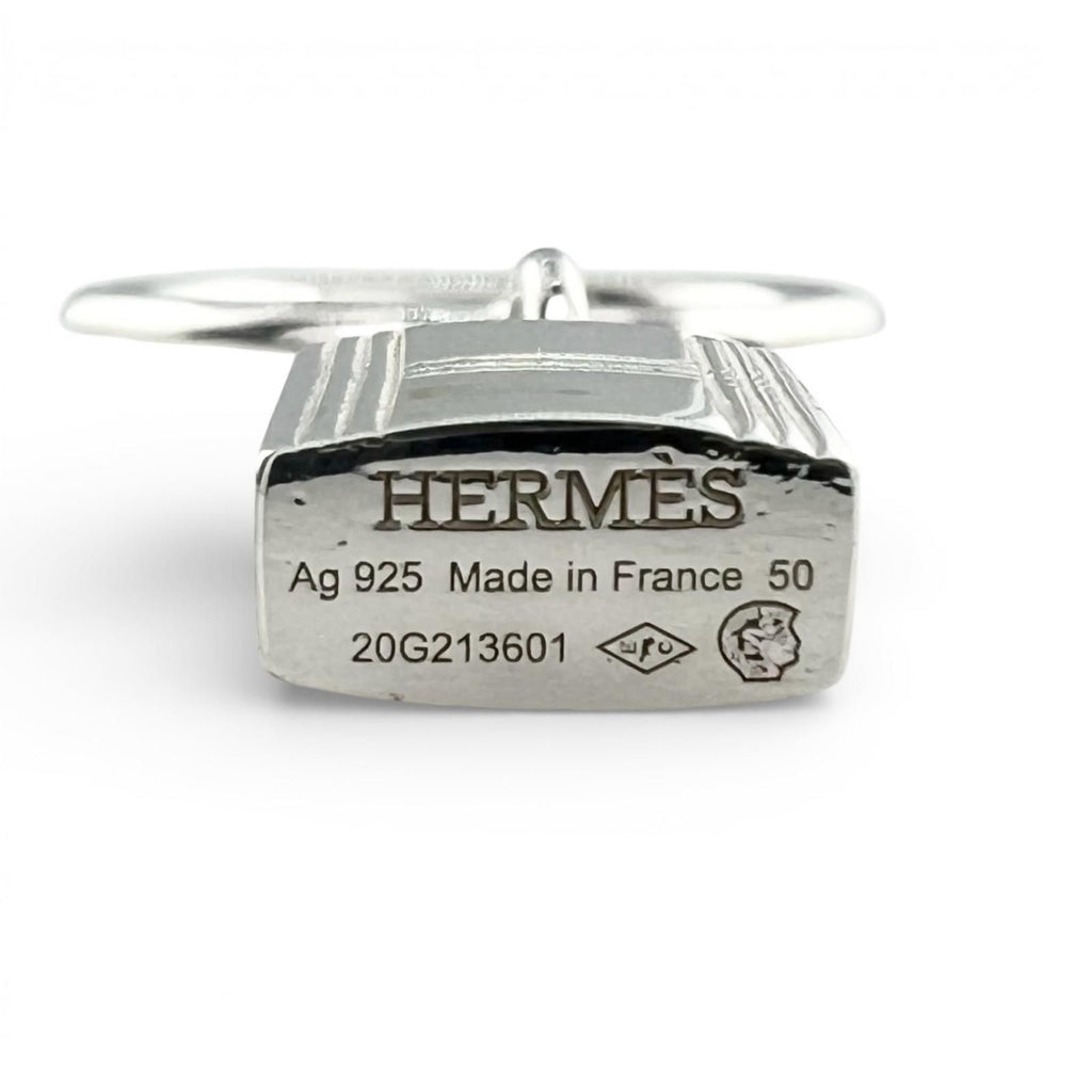 Hermes Amulet Cadena Ring Silver