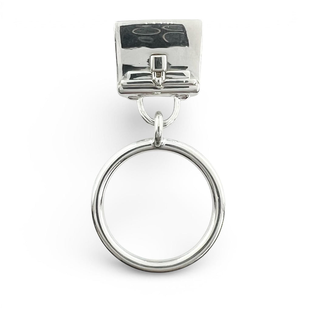 Hermes Kelly Amulet Ring Silver 48 Box Case