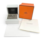 Hermes Kelly Amulet Ring Silver 48 Box Case