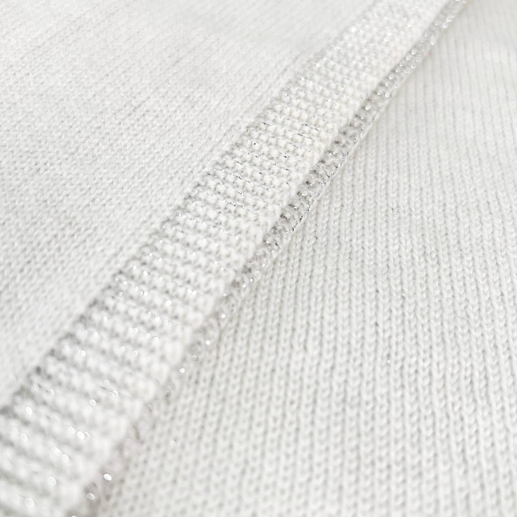 Chanel Cashmere Sequin Decoration Logo Scarf — view 3