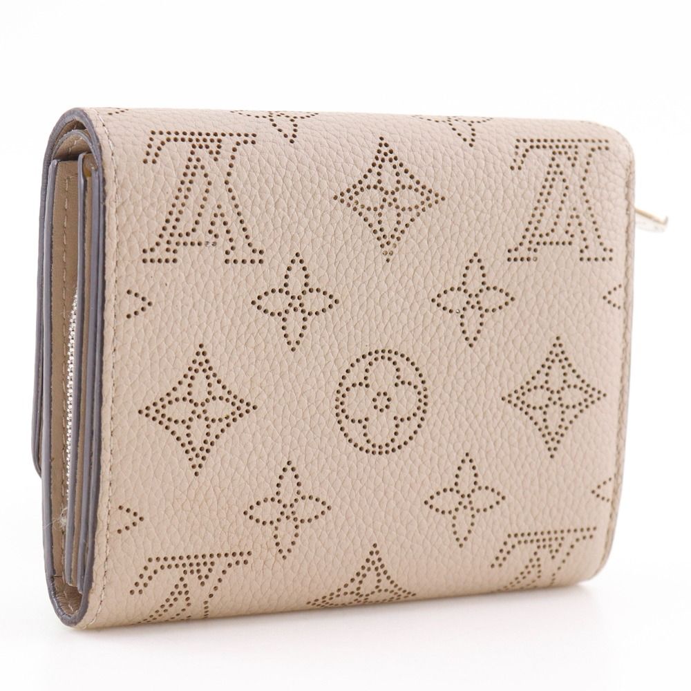 Louis Vuitton Portefeuille Iris Compact Monogram Mahina Gale Gray Bifold Wallet — view 3