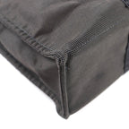Hermes Her Line MM Silver Key with Cadena Series Canvas Tote Gray — view 6