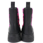 Gucci Logo GG Jersey Side Gore Ankle Boots Short Black Pink 35.5 Recommended — view 6
