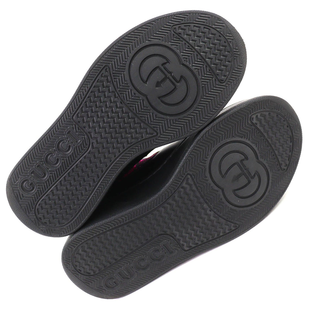 Gucci Logo GG Jersey Side Gore Ankle Boots Short Black Pink 35.5 Recommended — view 8