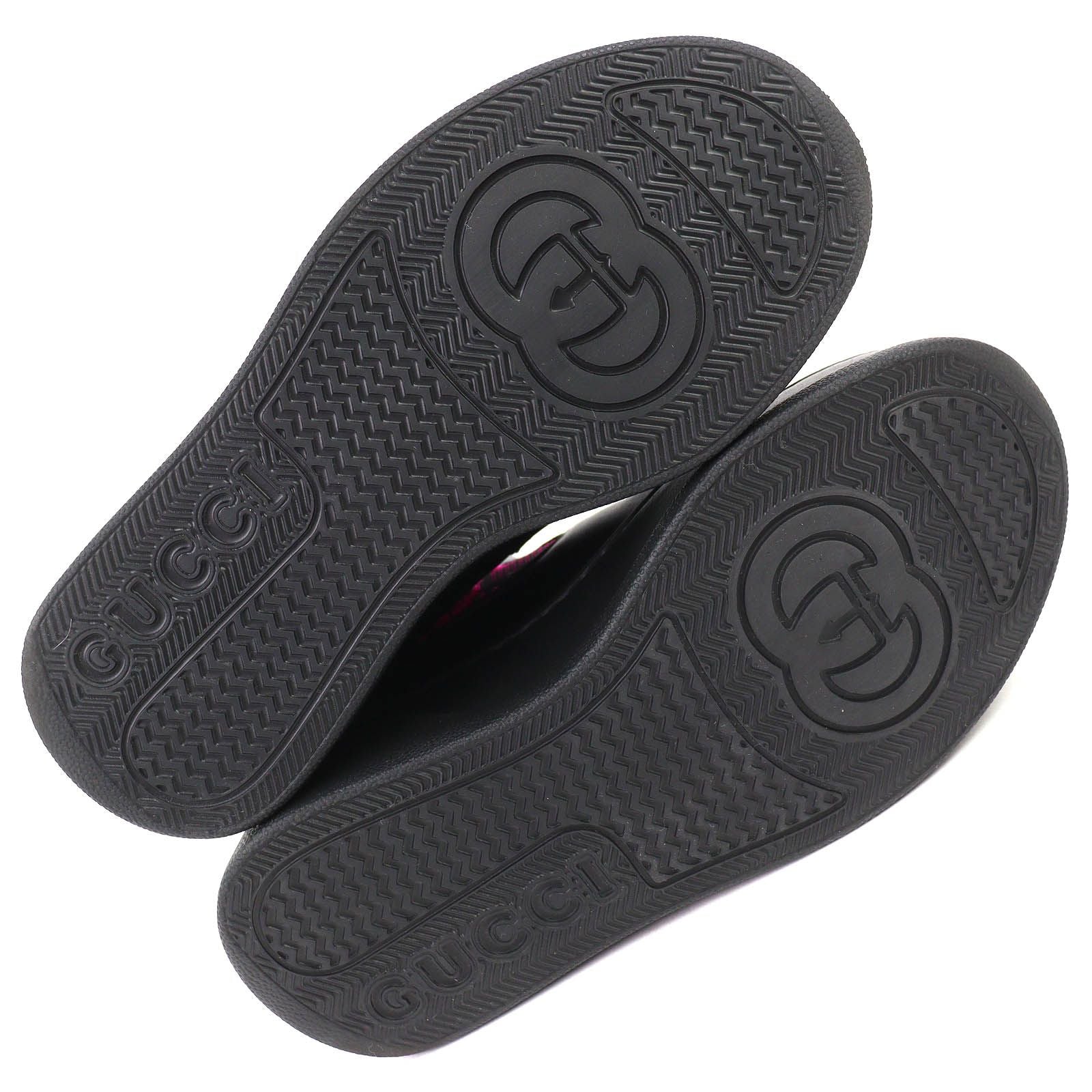 Gucci Logo GG Jersey Side Gore Ankle Boots Short Black Pink 35.5 Recommended — view 8