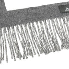 Hermes Love Story Cashmere Scarf with Fringes Shawl Gray Off White — view 4
