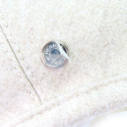 Hermes Sainte Honore Cashmere 100% Silver Series Button Beret Hat Beige 57 — view 7